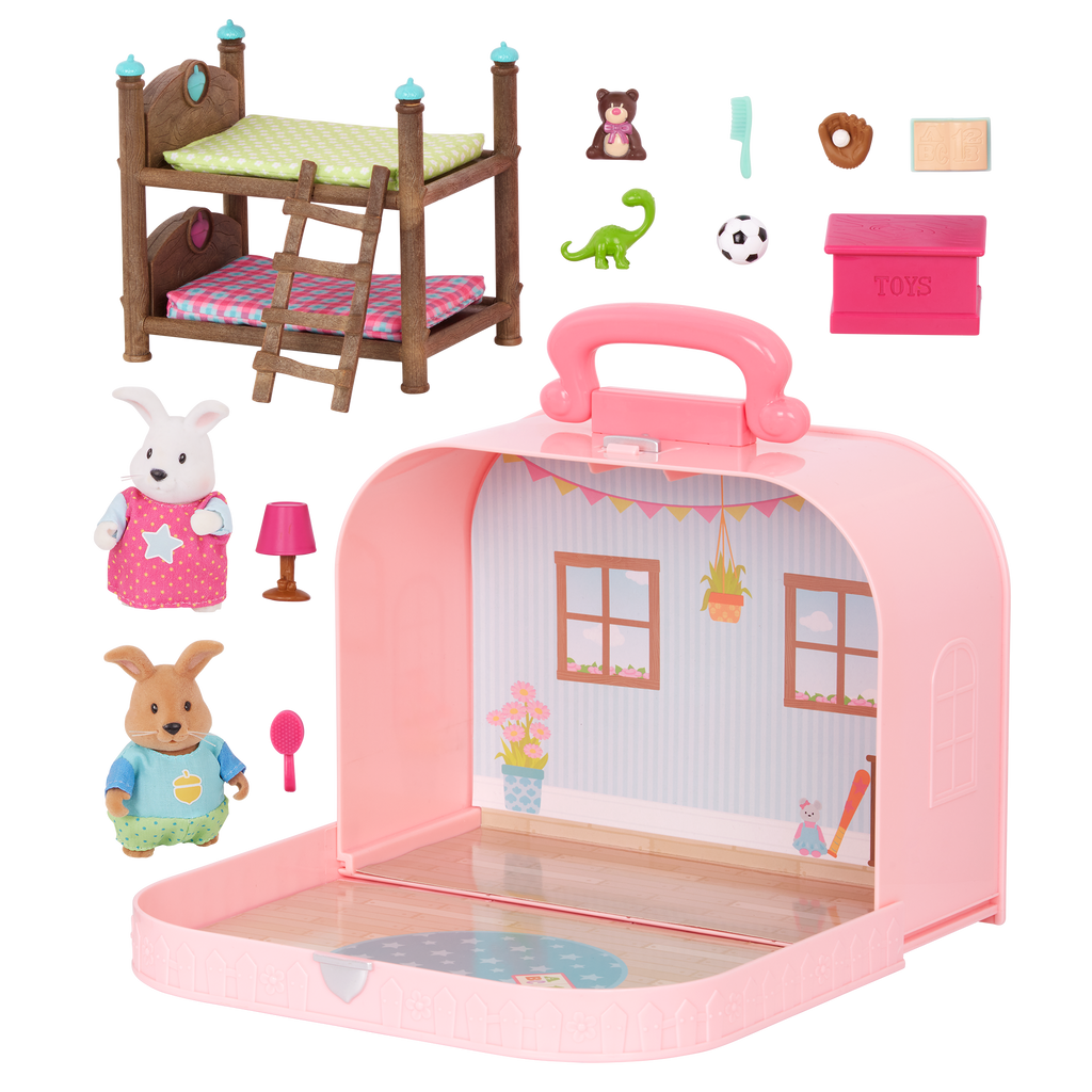 Woodzeez Travel Bedroom Playset