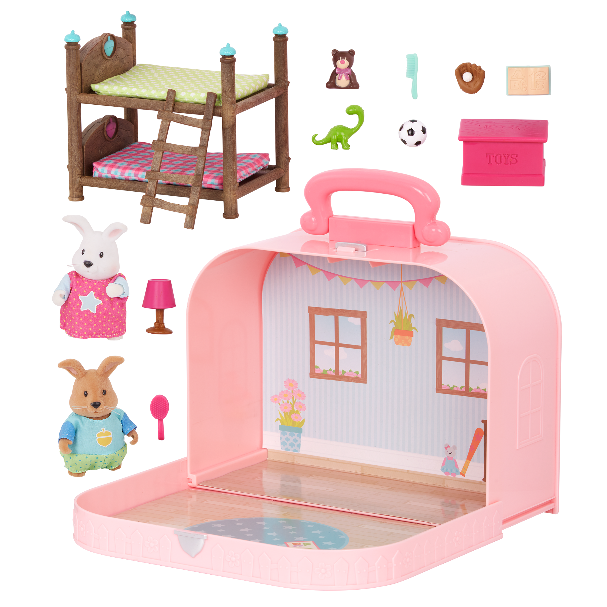 Woodzeez Travel Bedroom Playset