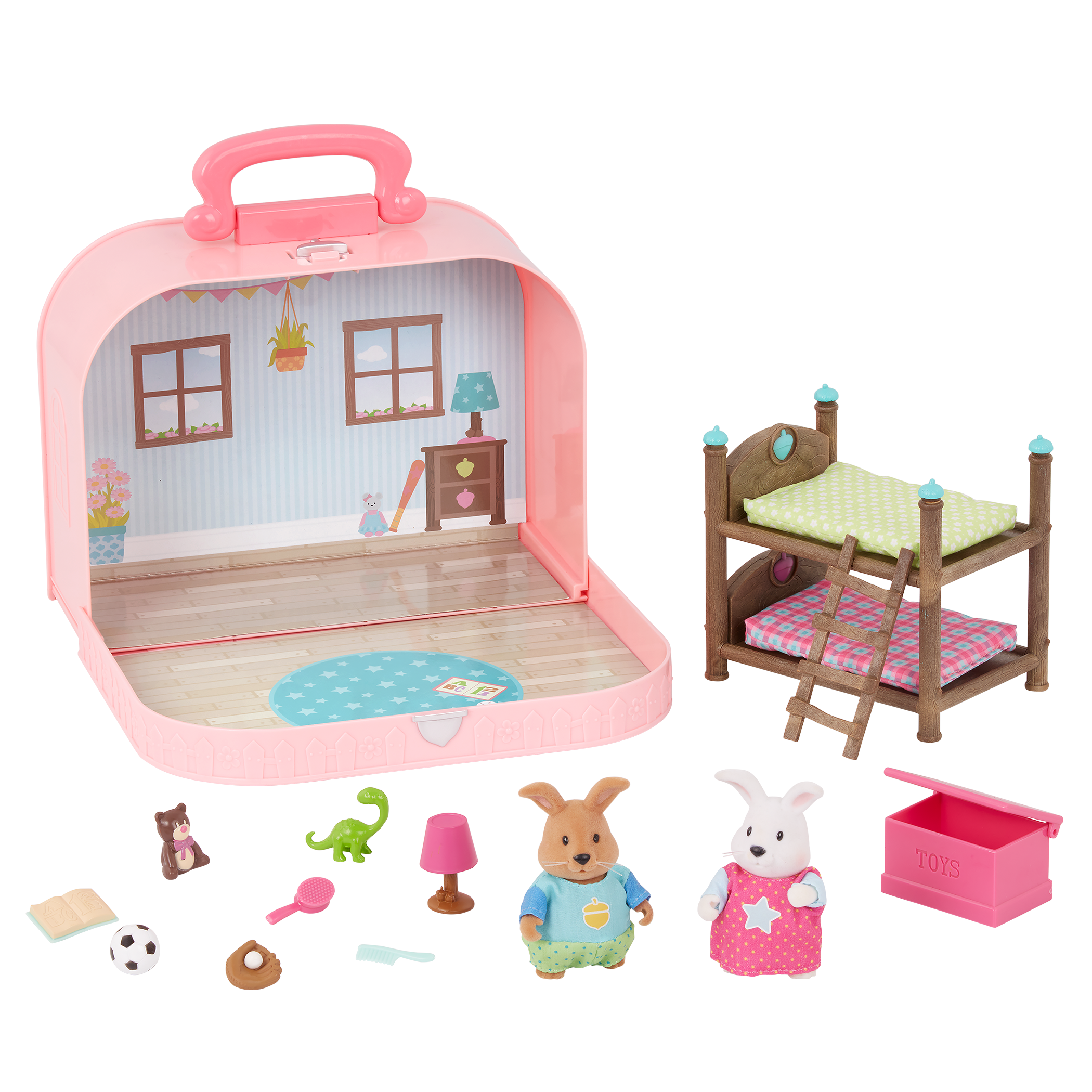 Woodzeez Travel Bedroom Playset