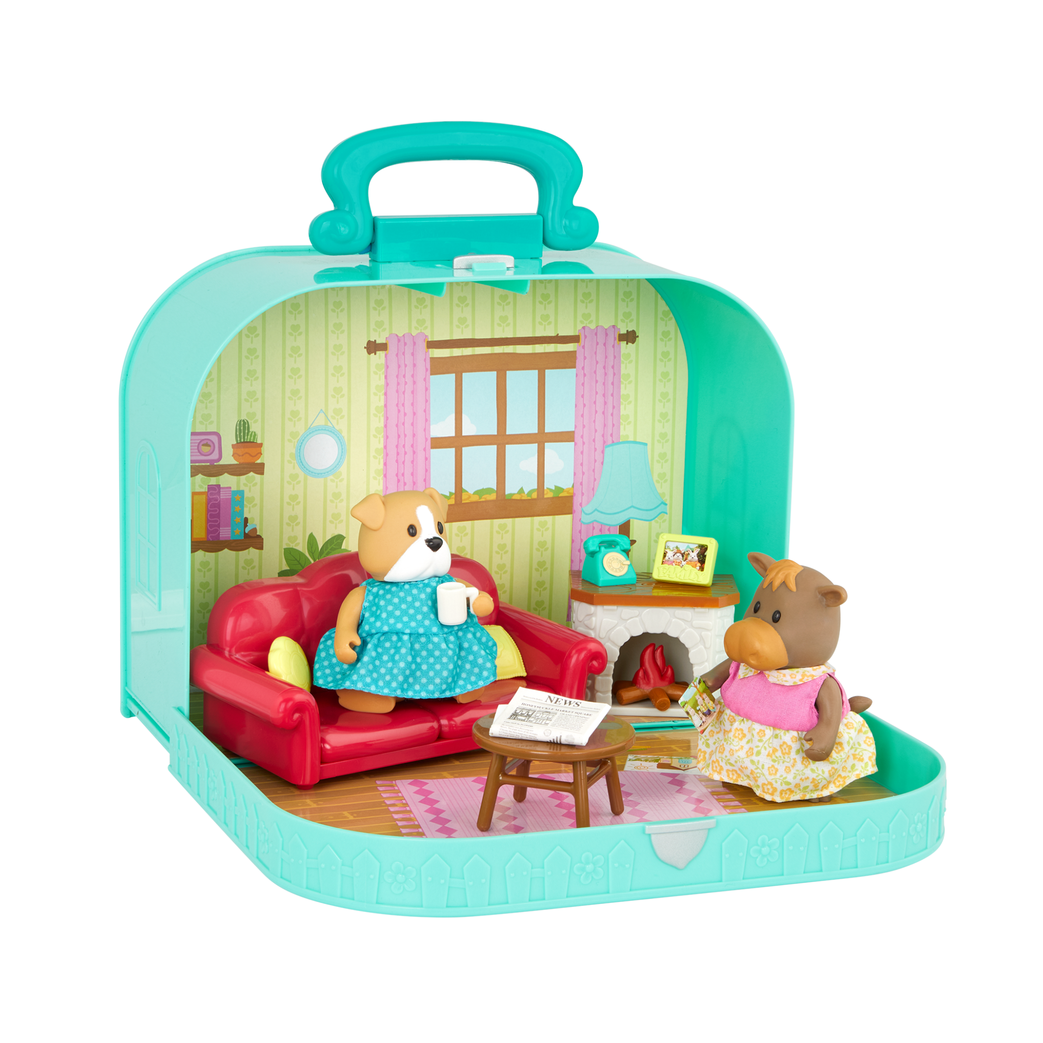 Deluxe Travel Suitcase Playset | Carry Case with Accessories | Li
