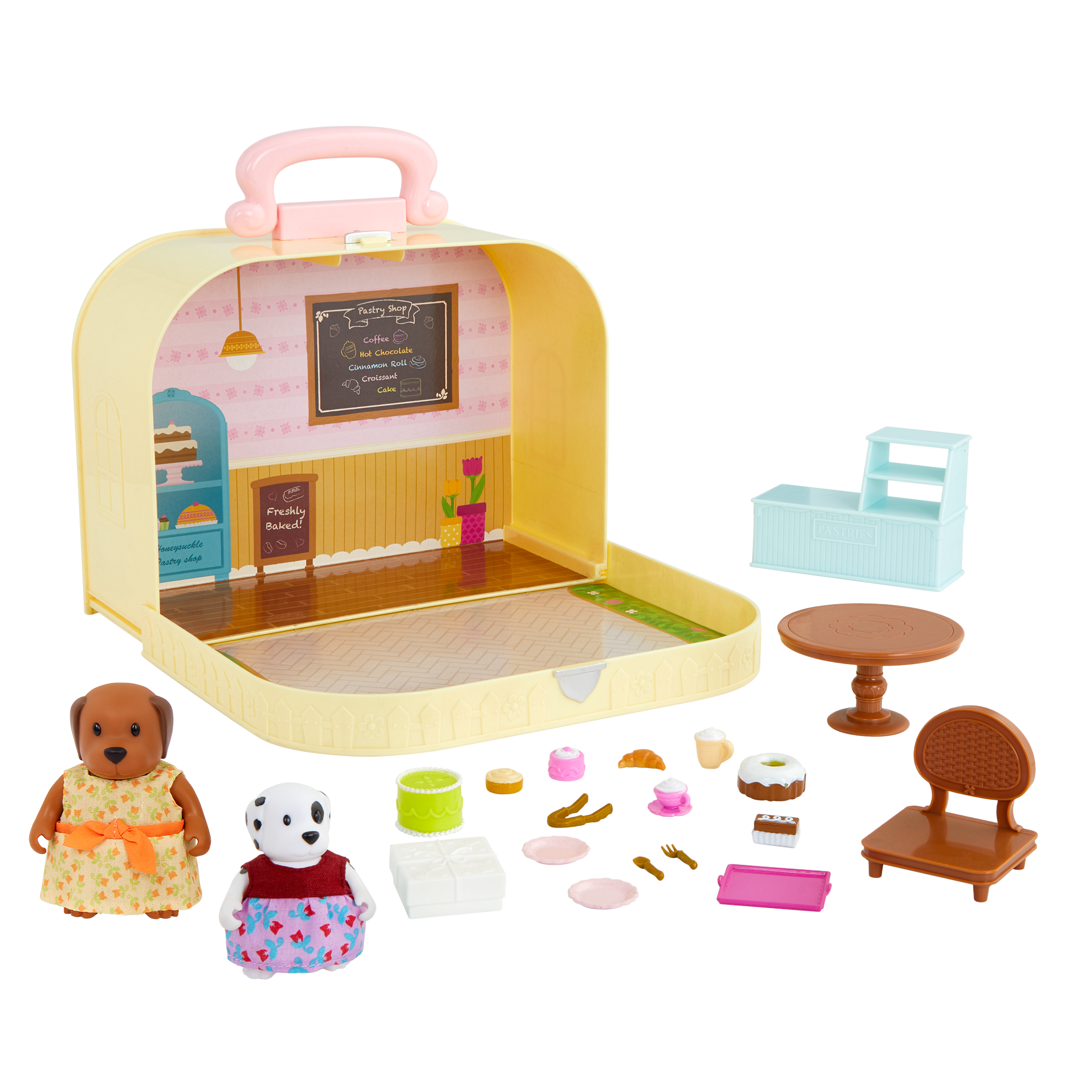 Travel Suitcase Pastry Shop Playset - Deluxe