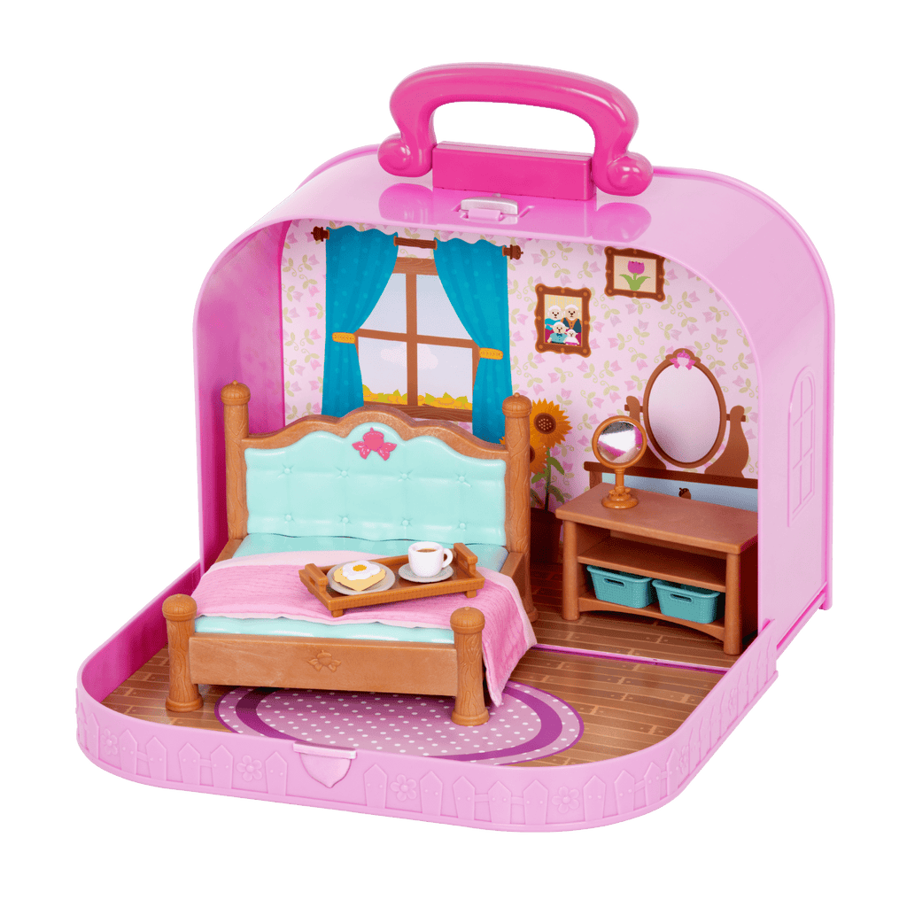 Travel Suitcase Bedroom Playset - Deluxe - Li’l Woodzeez