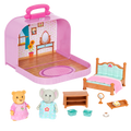 Travel Suitcase Bedroom Playset - Deluxe - Li’l Woodzeez