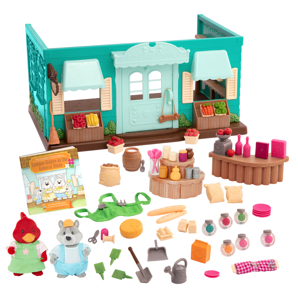 Lil Woodzeez General Store Playset with Figurines