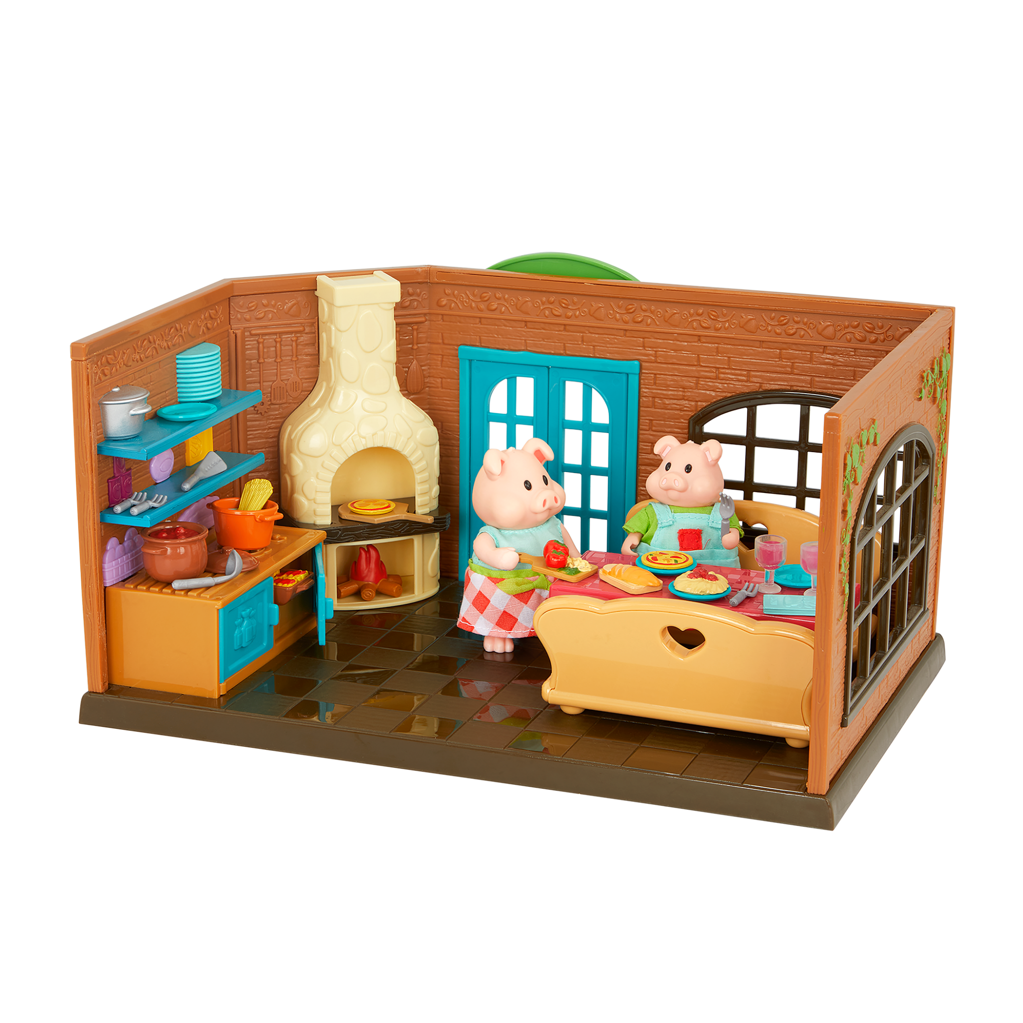 Pass-The-Pasta Restaurant | Deluxe Kitchen Playset | Li'l Woodzeez
