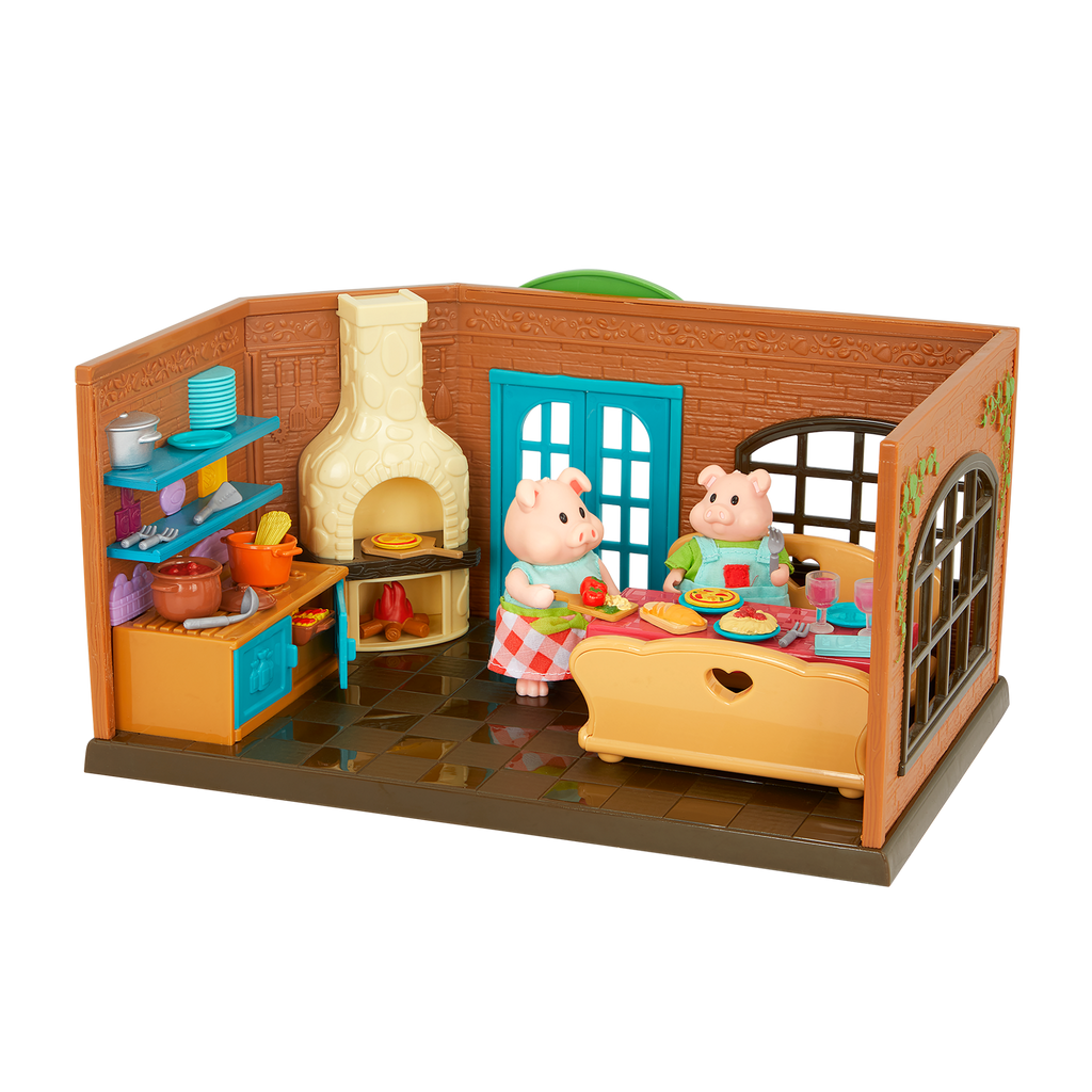 Pass-the-Pasta Restaurant Playset Figurines