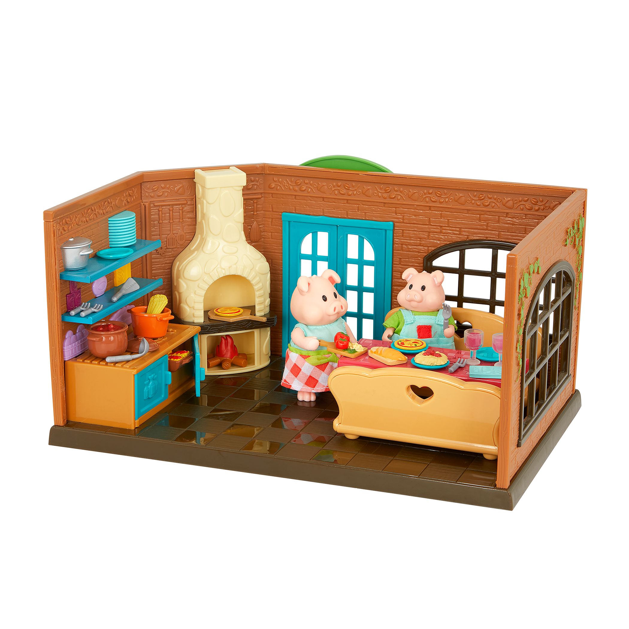 Pass-the-Pasta Restaurant Playset Figurines