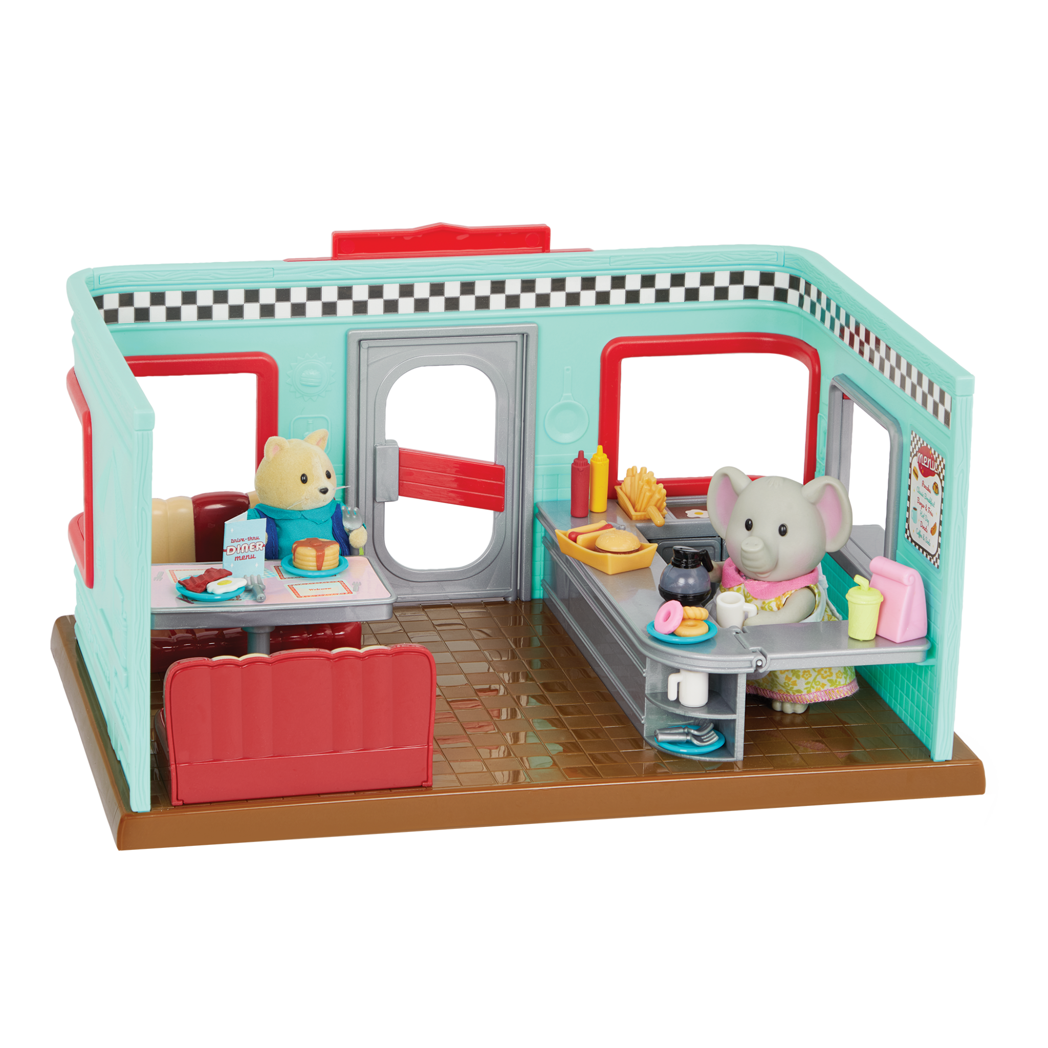 Li'l Nibbles Drive Thru Diner | Deluxe Toy Restaurant with