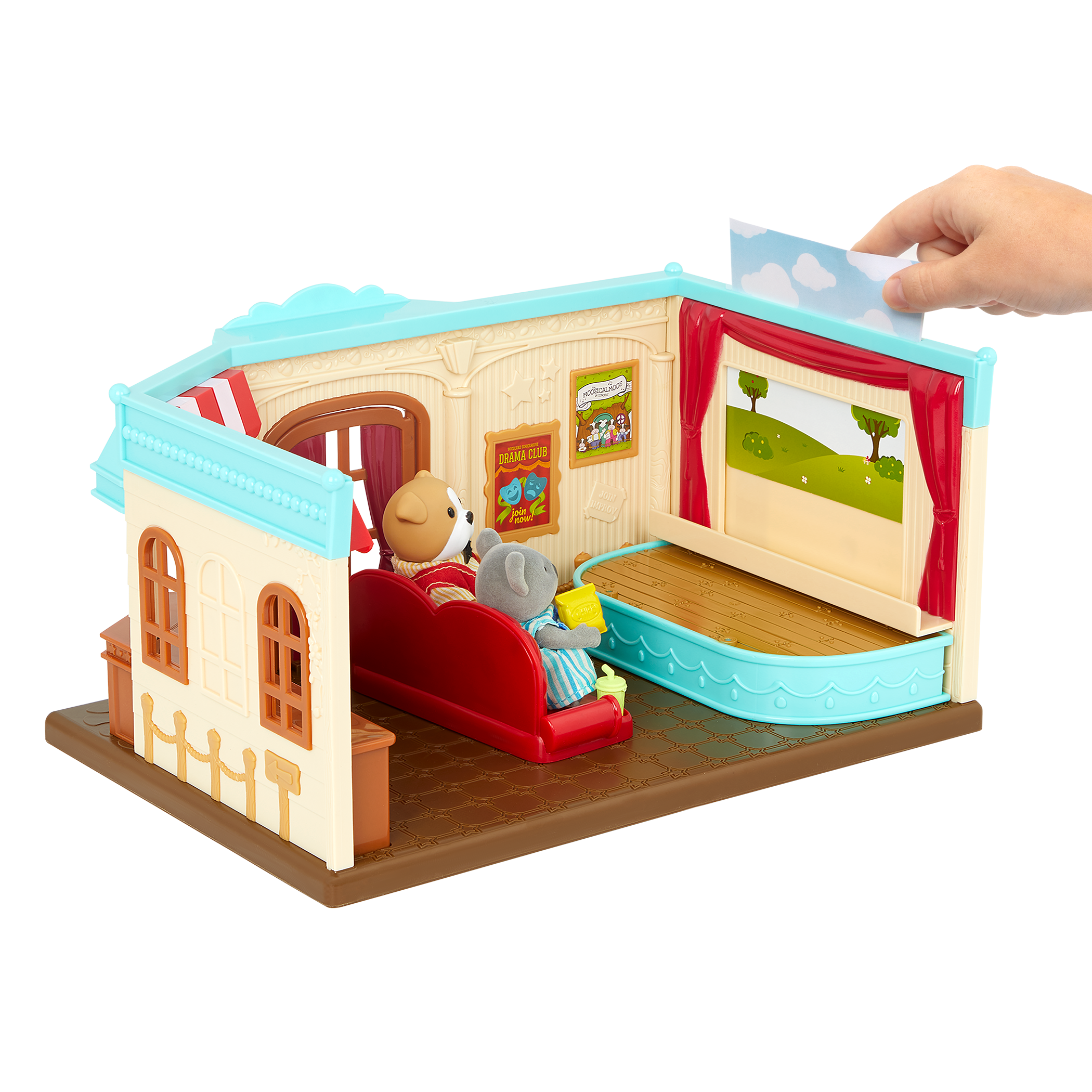 Woodzeez Honeysuckle Theater Playset with Figurines