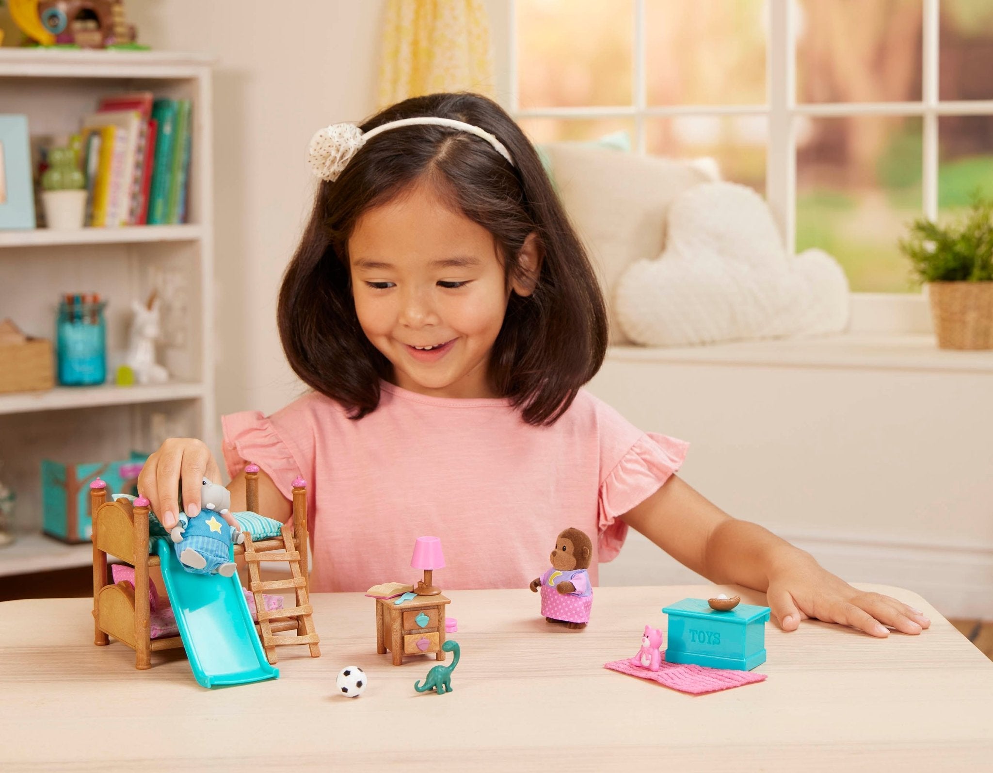 Bunk Bed Bedroom Set | Deluxe Toy Furniture Playset | Li'l