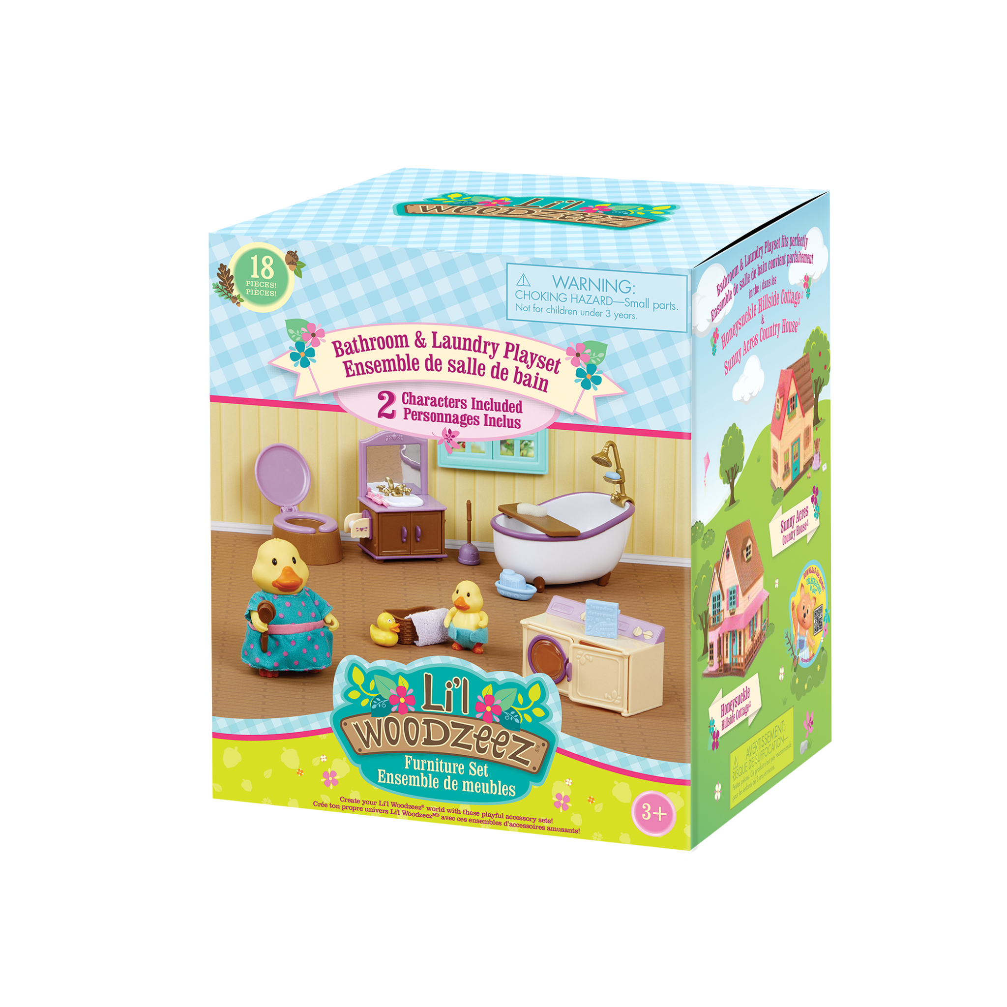 Deluxe Bathroom & Laundry Set | Toy Furniture Set | Li'l Woodzeez