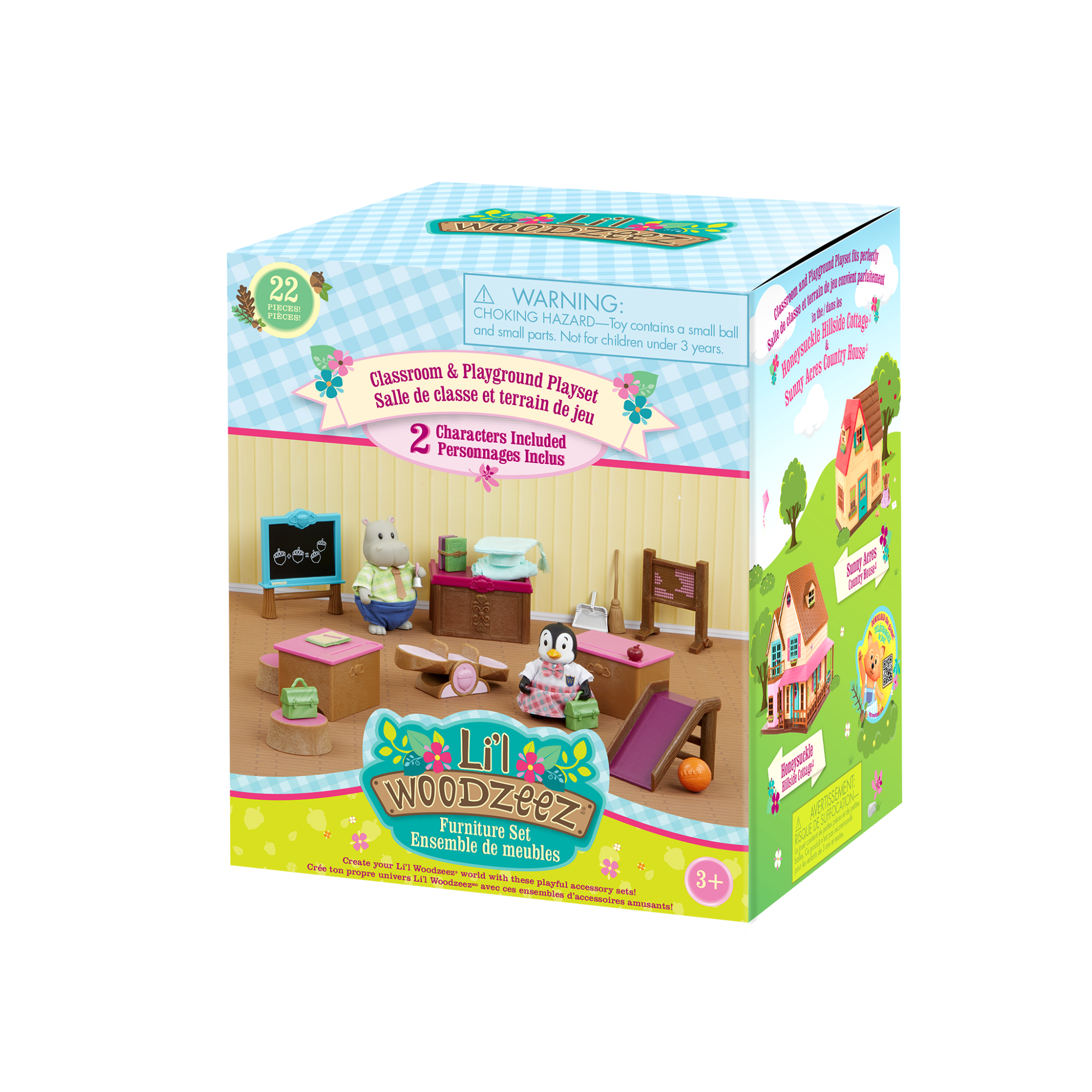 Classroom & Playground Set | Deluxe School Set with Figurines | Li