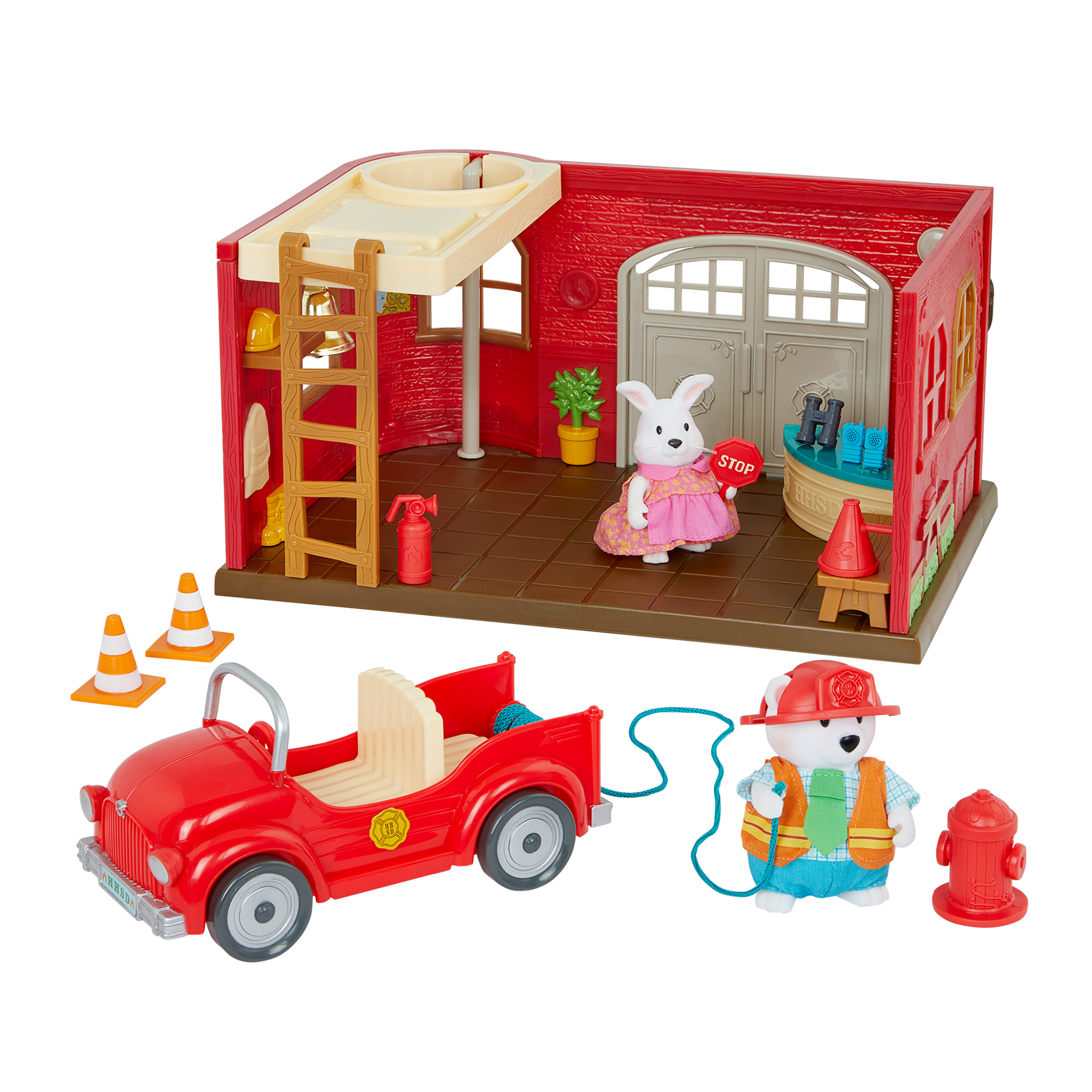 Honeysuckle Safety Department | Toy Playset | Li'l Woodzeez
