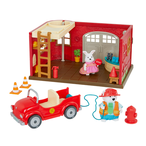 Honeysuckle Safety Department | Toy Playset | Li'l Woodzeez