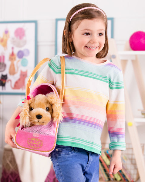 Fun furry friends in fuzzy purses