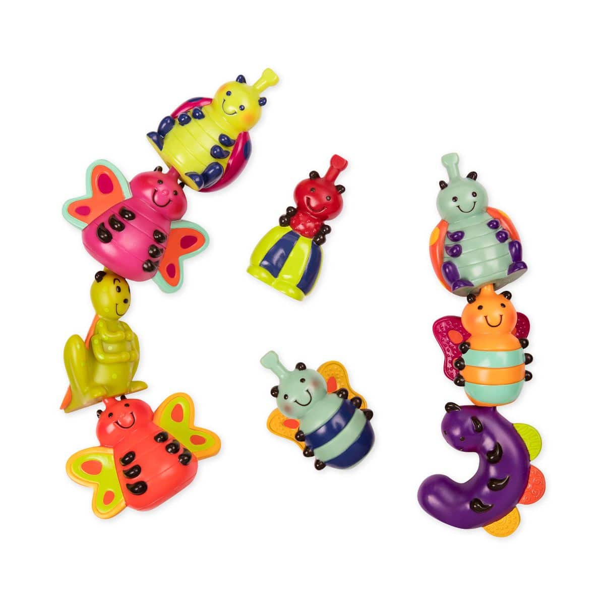 Snap-together bug toys